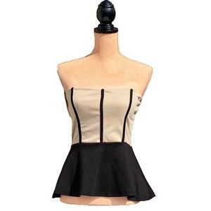 ☀️4/25 Papaya Fit-and-Flare Peplum Hem Top